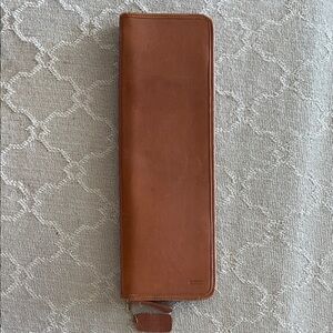 Vintage Coach Brown Leather Tie Carrier